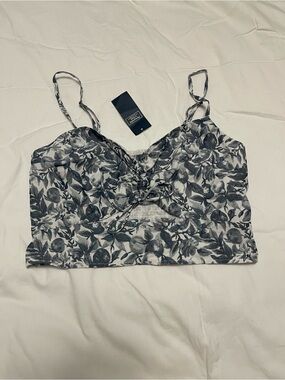 A&F Cut Out Cropped Tank